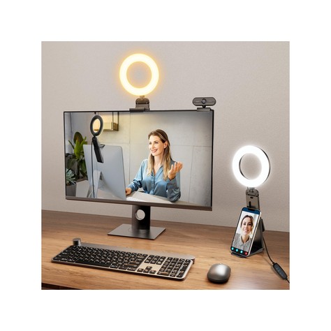 Evershop 5-inch laptop monitor clip ring light