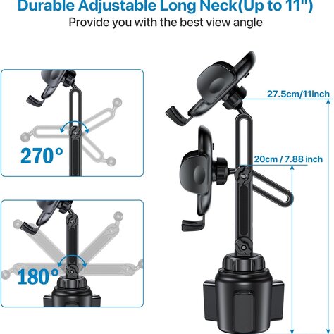 Miracase Long-Neck Cup Holder Mount